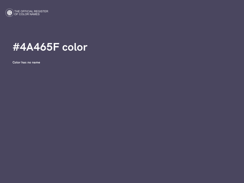 #4A465F color image
