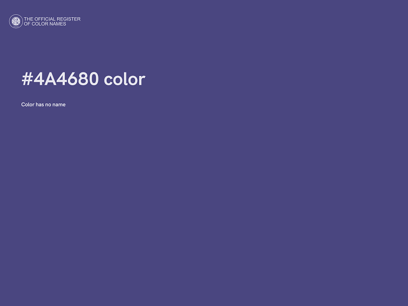 #4A4680 color image