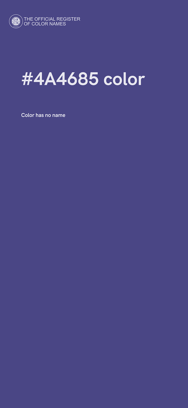 #4A4685 color image