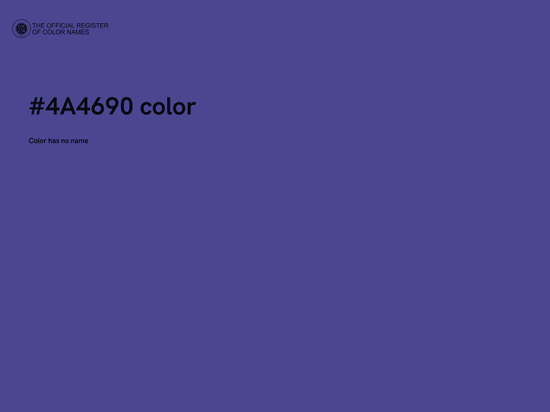 #4A4690 color image