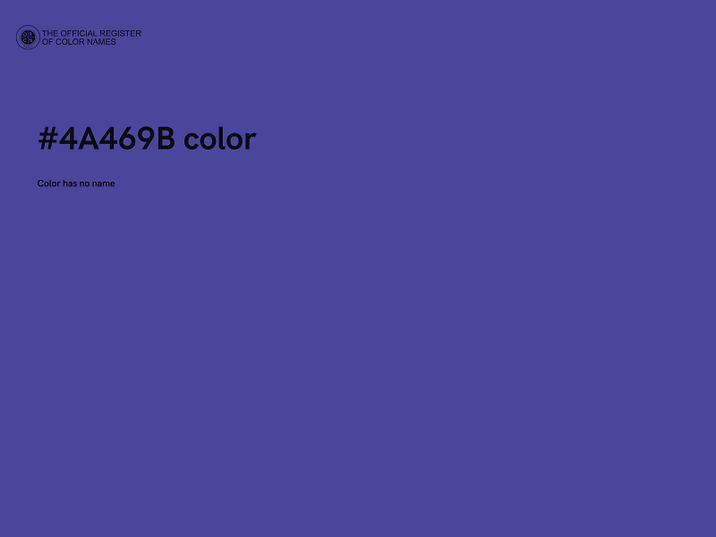 #4A469B color image