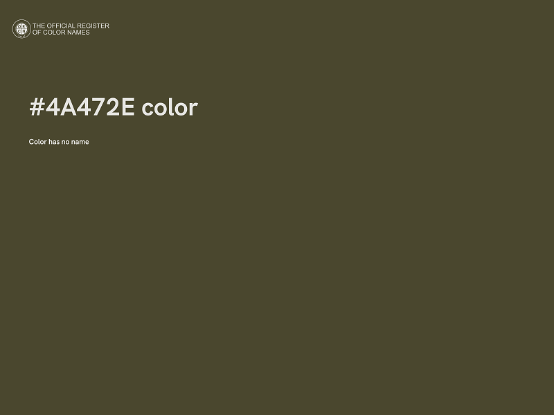 #4A472E color image