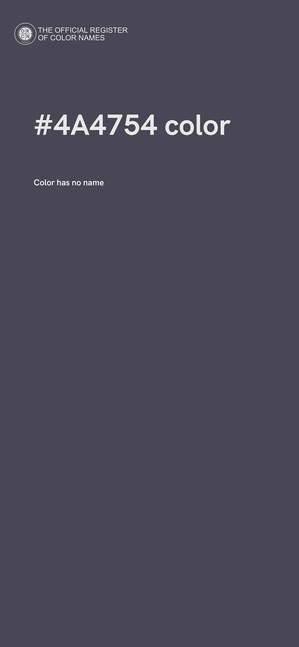 #4A4754 color image