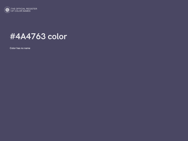 #4A4763 color image