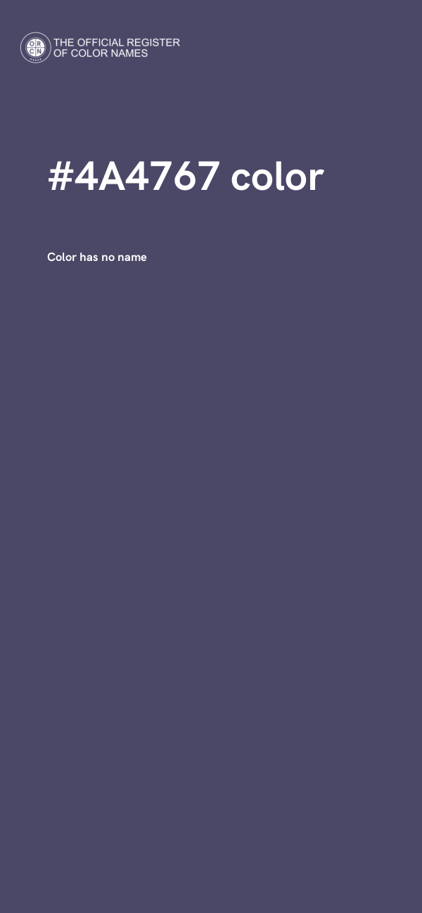 #4A4767 color image