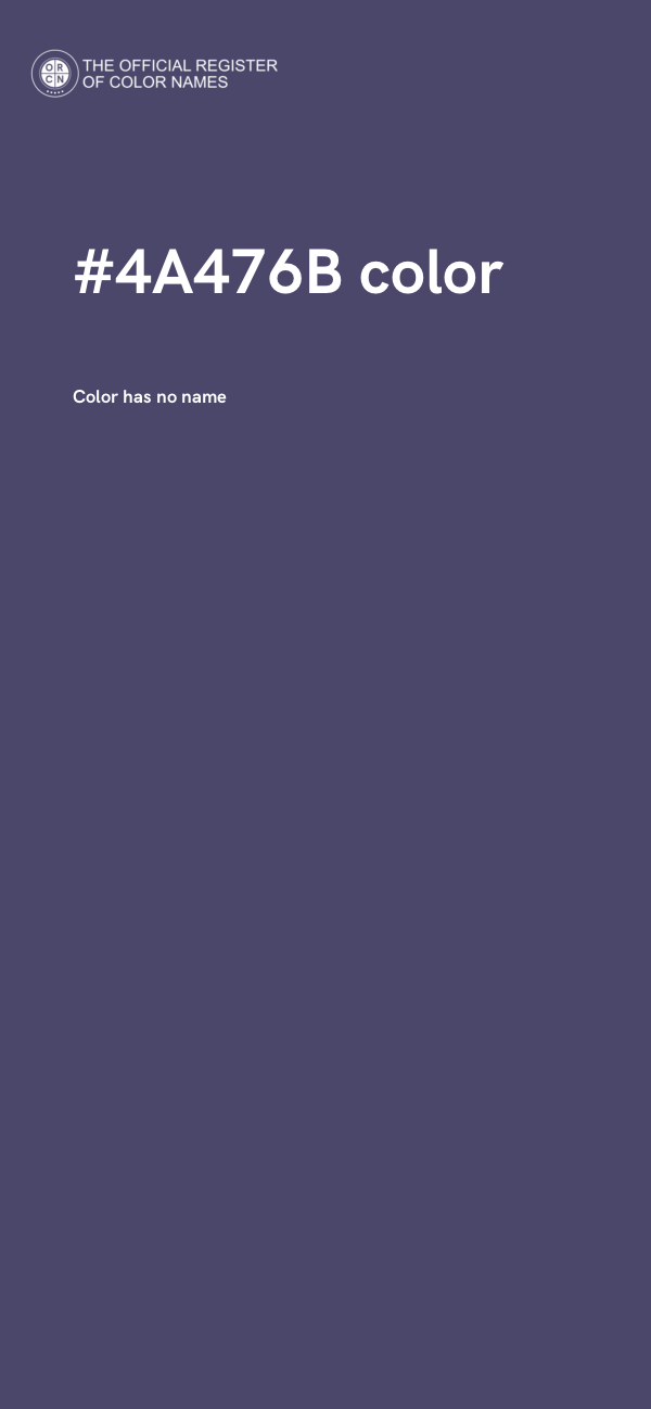 #4A476B color image