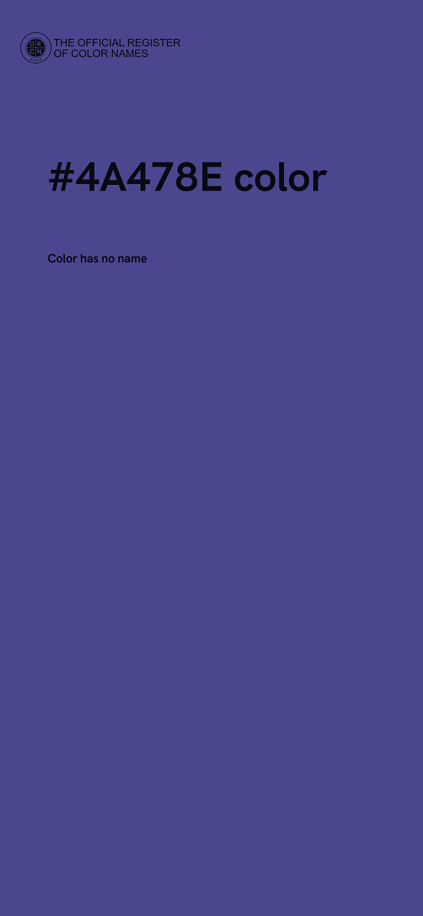 #4A478E color image