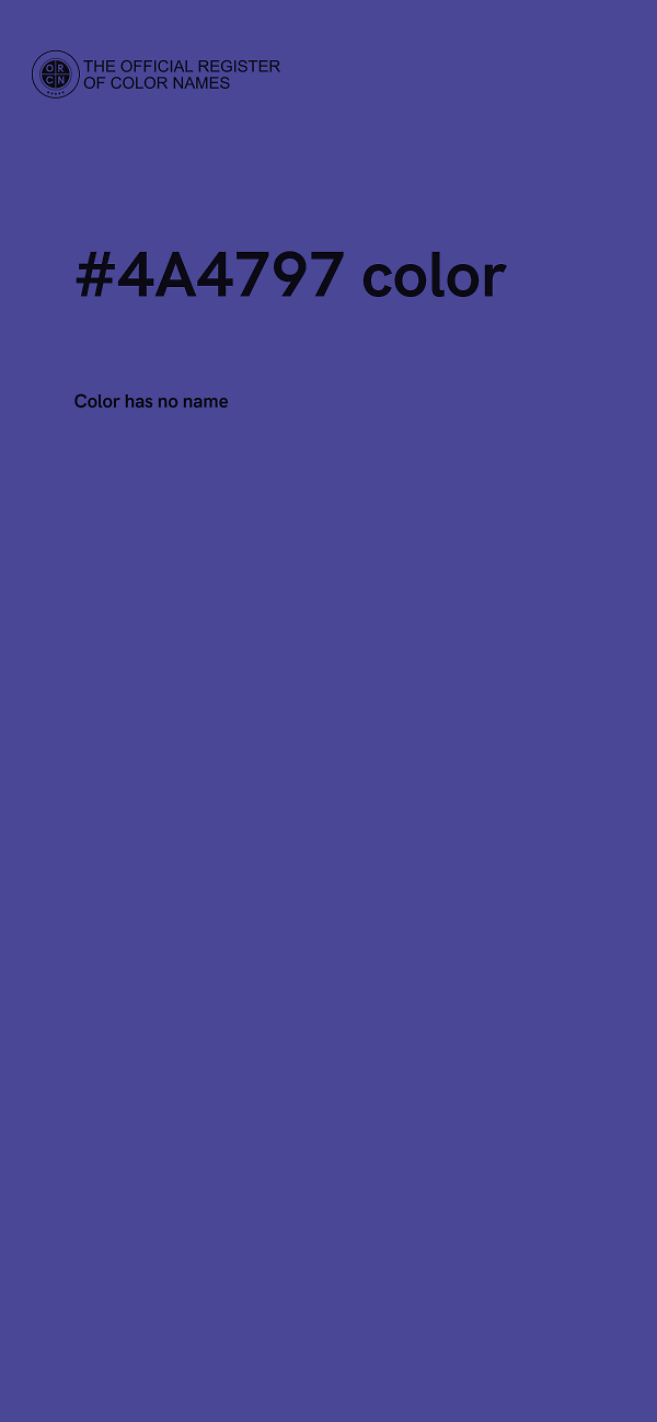 #4A4797 color image