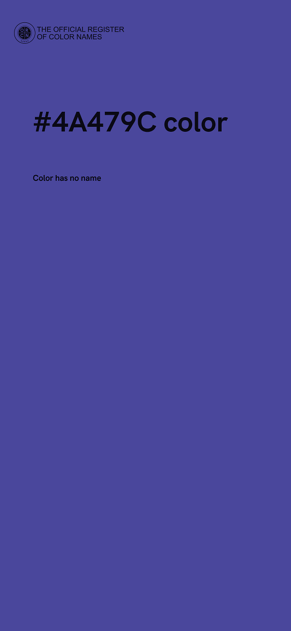 #4A479C color image