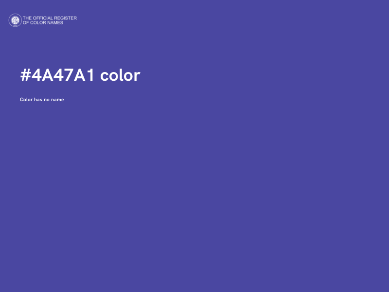 #4A47A1 color image