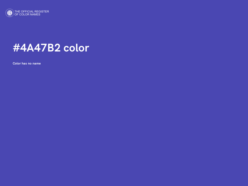 #4A47B2 color image