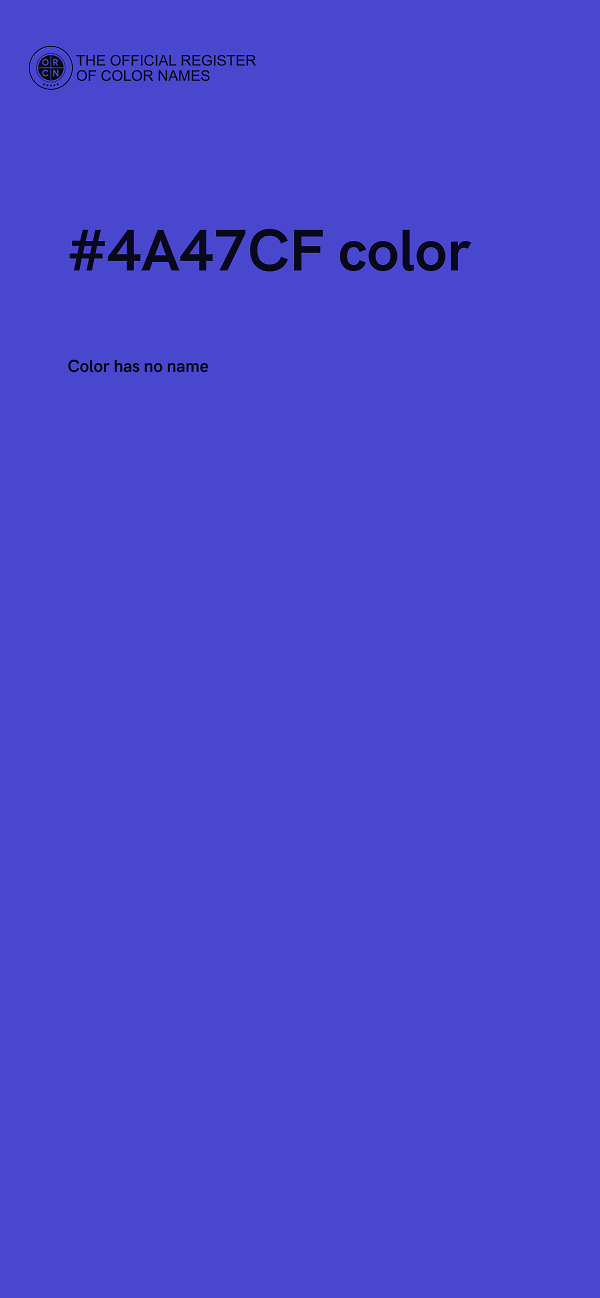 #4A47CF color image