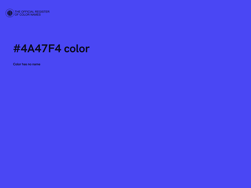 #4A47F4 color image