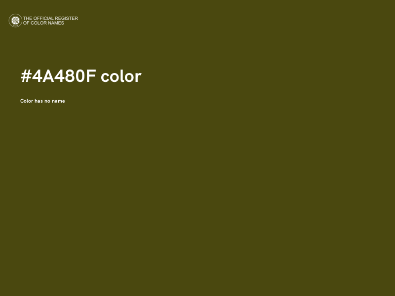 #4A480F color image