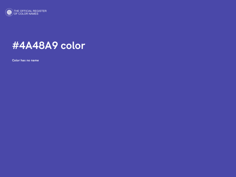 #4A48A9 color image