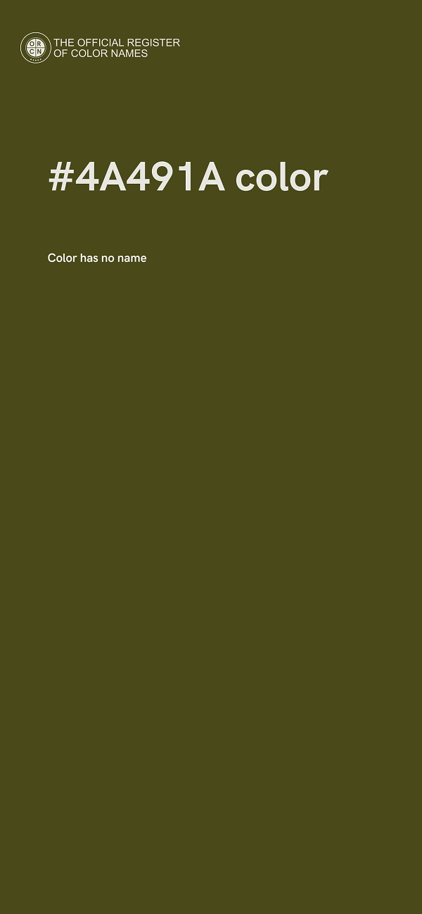 #4A491A color image