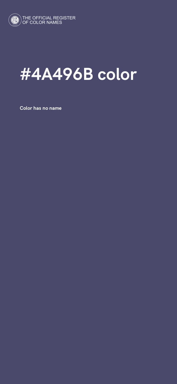 #4A496B color image