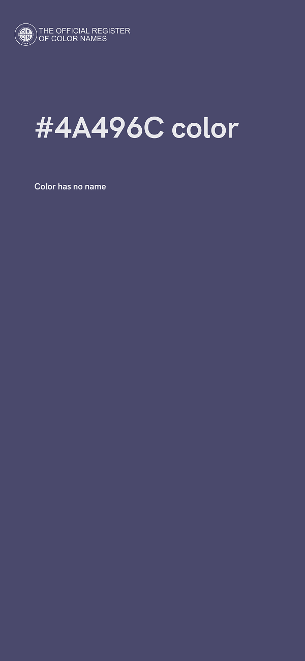 #4A496C color image