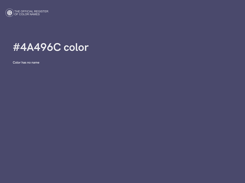 #4A496C color image