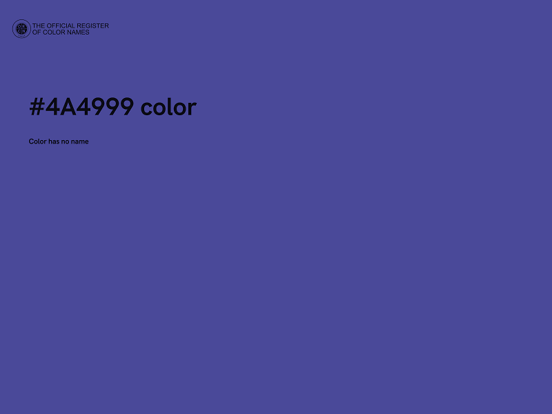 #4A4999 color image