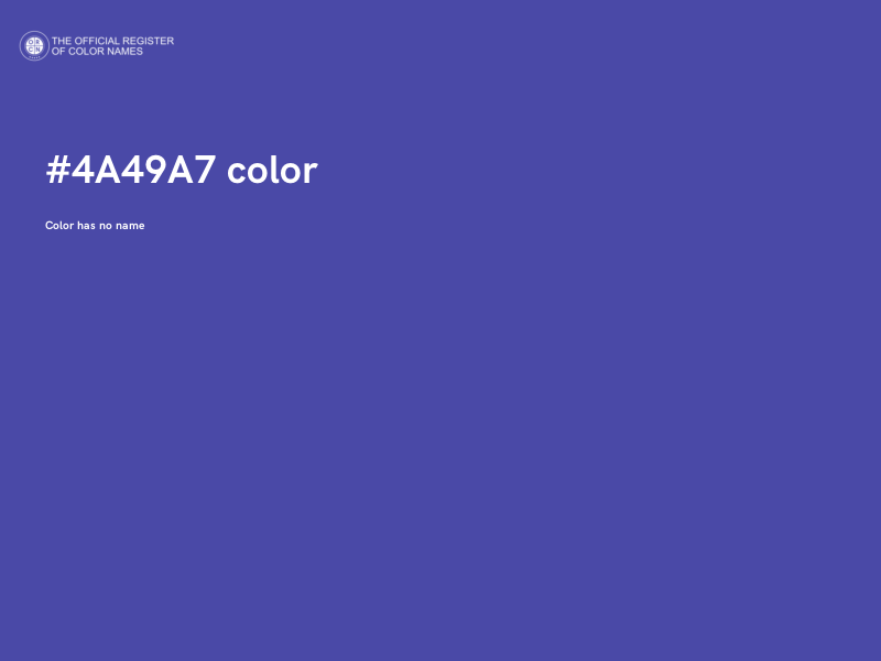 #4A49A7 color image