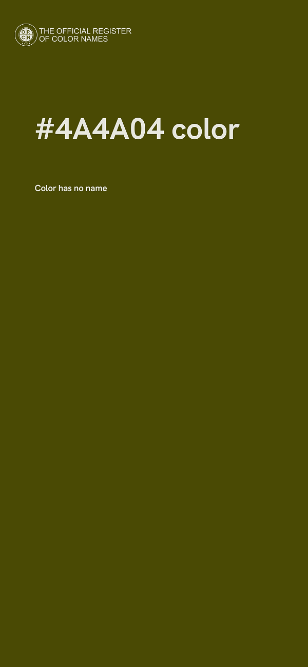 #4A4A04 color image