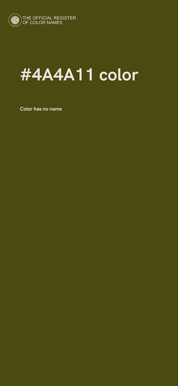 #4A4A11 color image