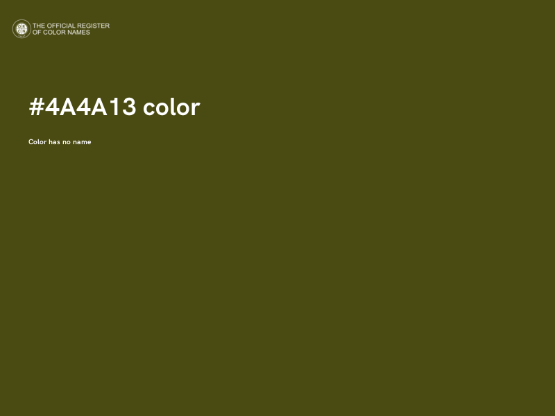 #4A4A13 color image