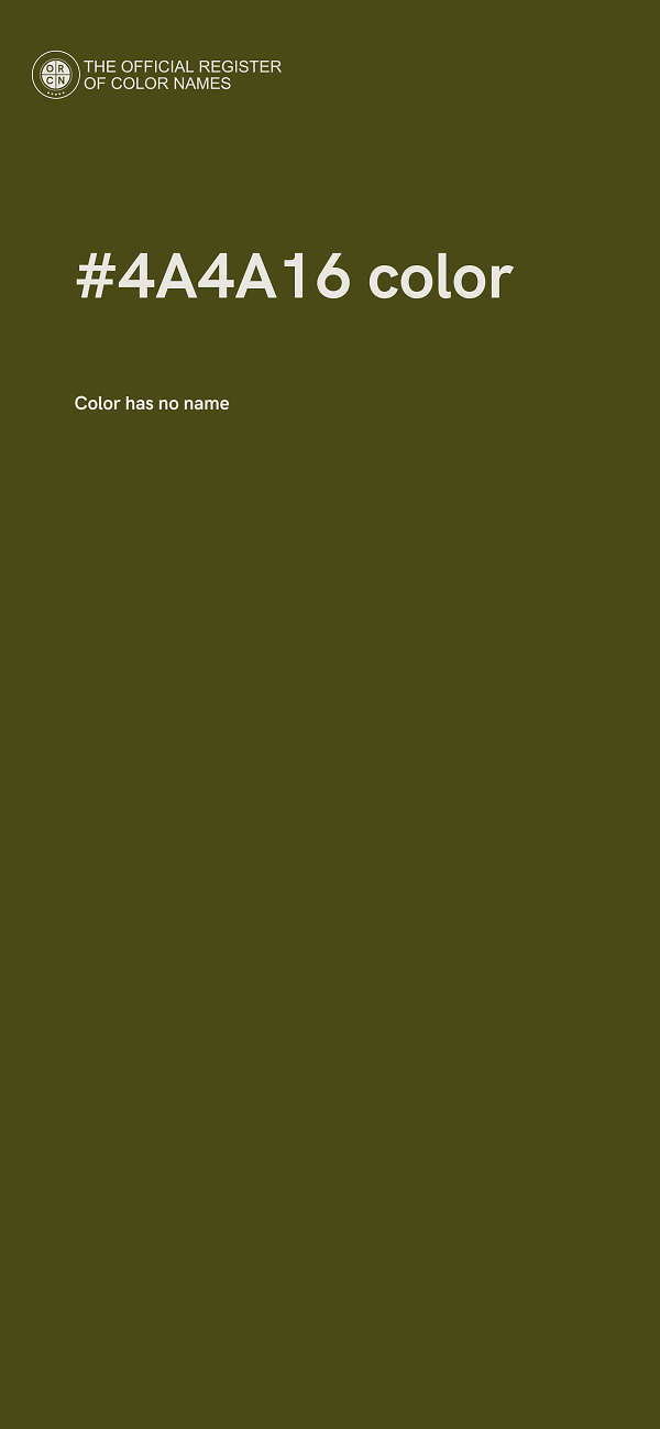 #4A4A16 color image
