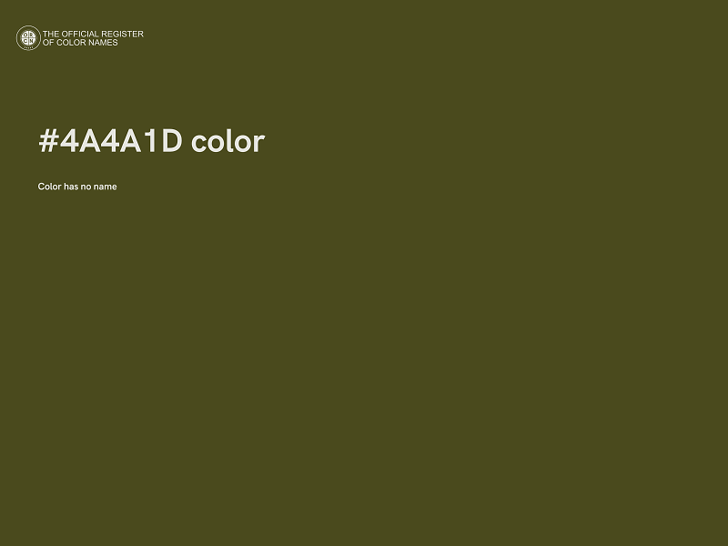 #4A4A1D color image