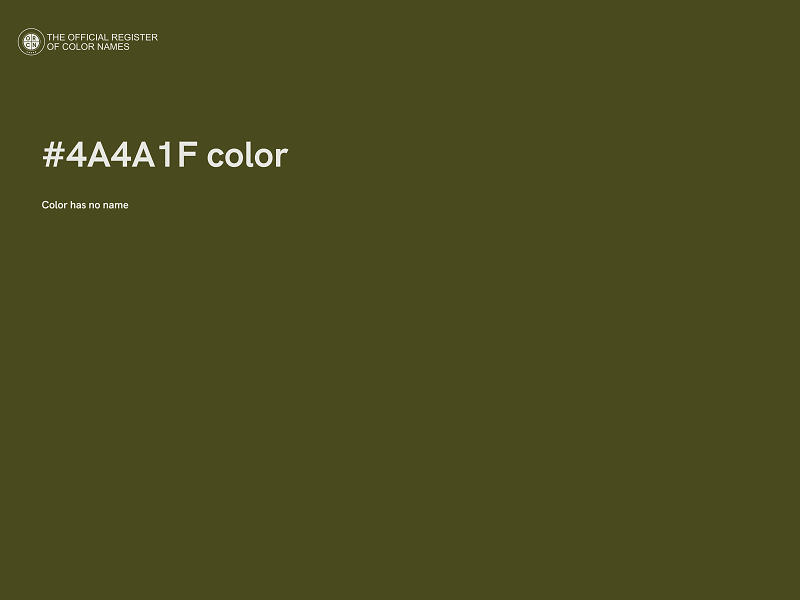 #4A4A1F color image