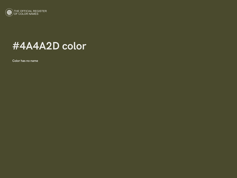 #4A4A2D color image