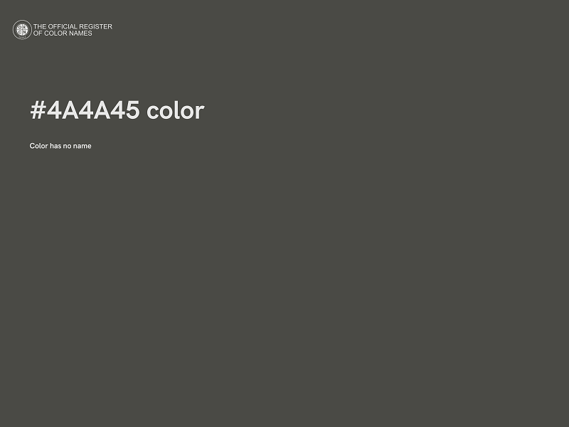 #4A4A45 color image