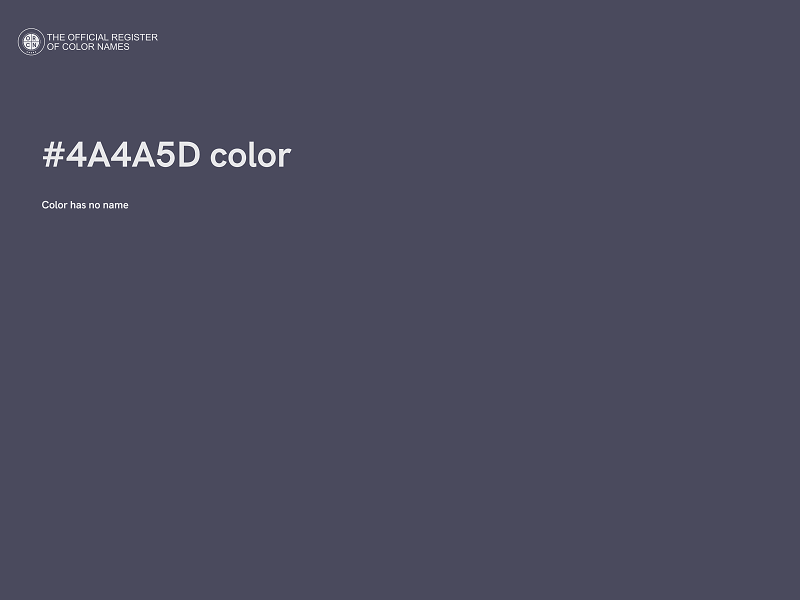 #4A4A5D color image