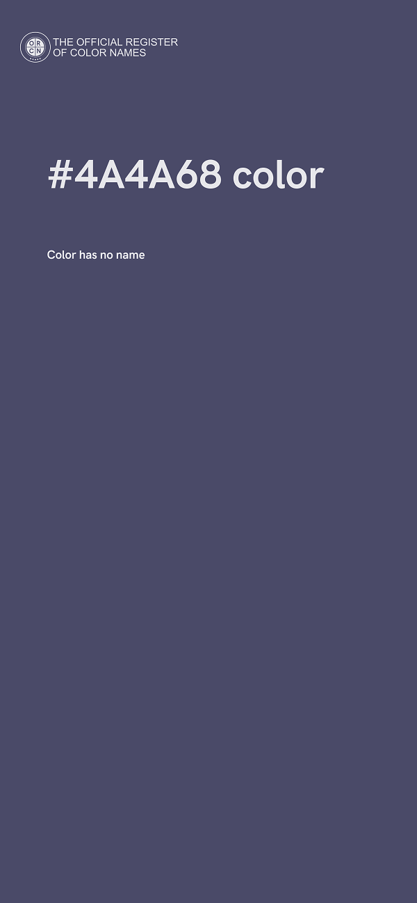 #4A4A68 color image
