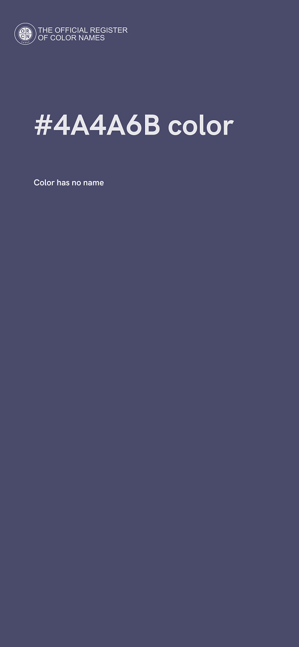 #4A4A6B color image