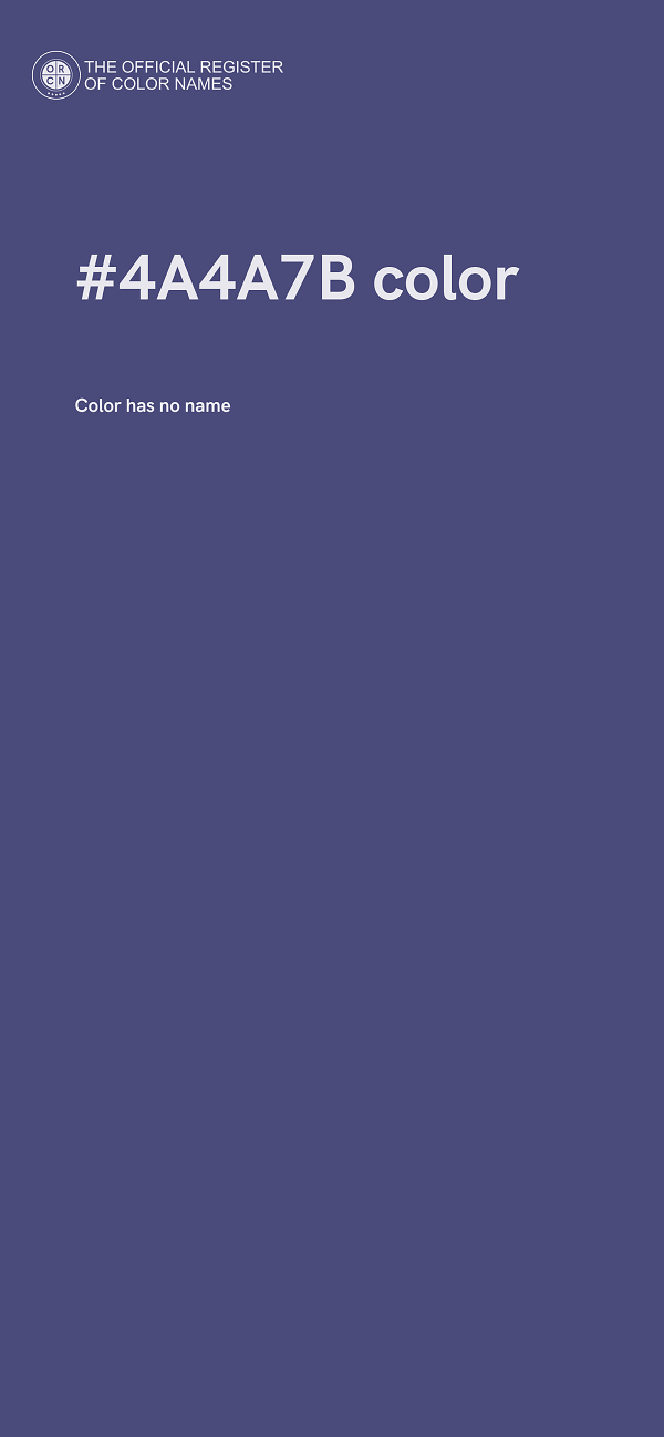 #4A4A7B color image