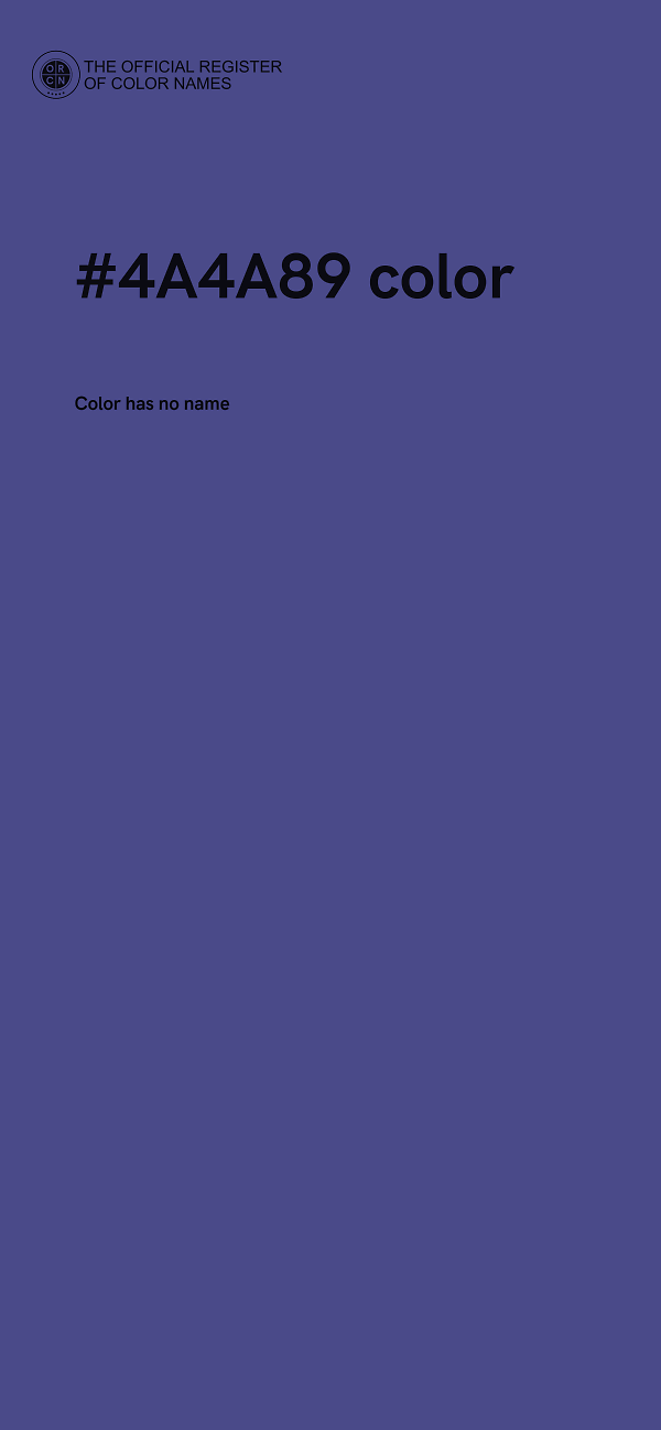 #4A4A89 color image