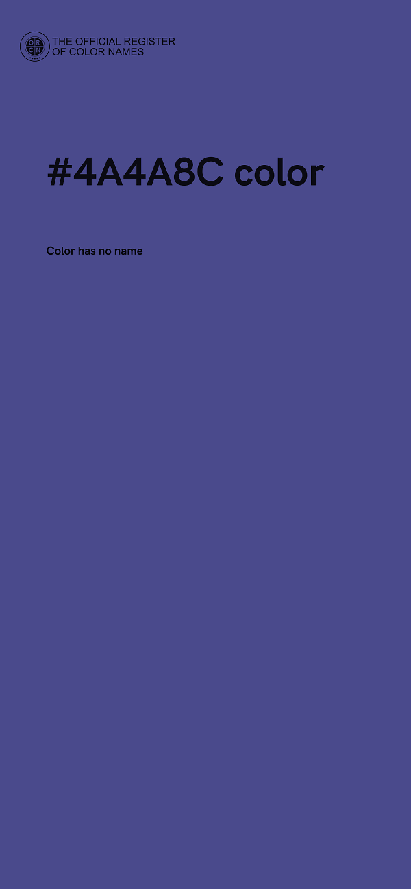 #4A4A8C color image