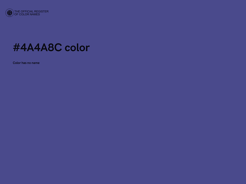 #4A4A8C color image
