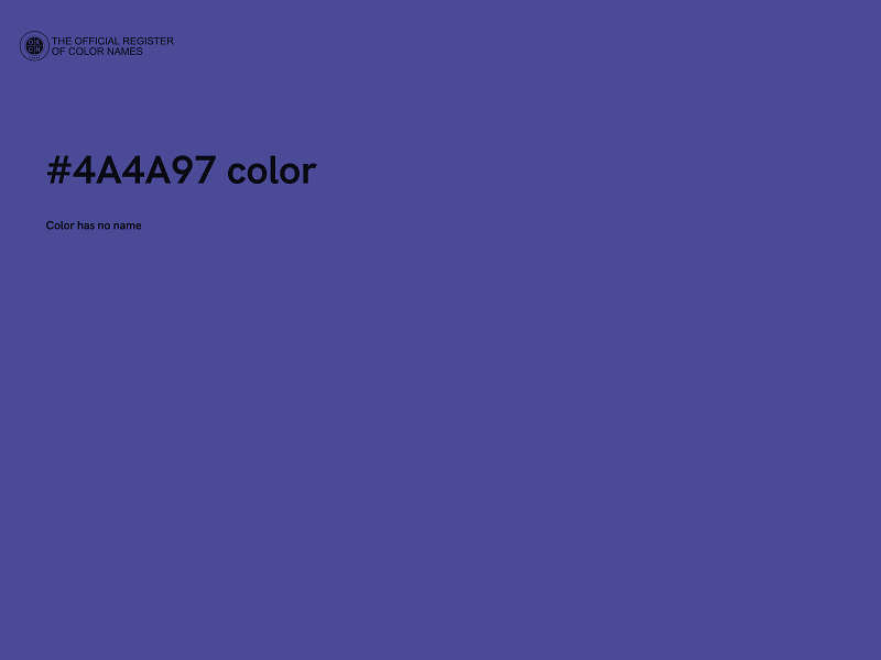 #4A4A97 color image