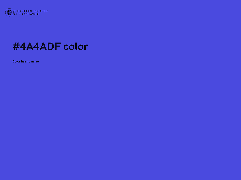 #4A4ADF color image