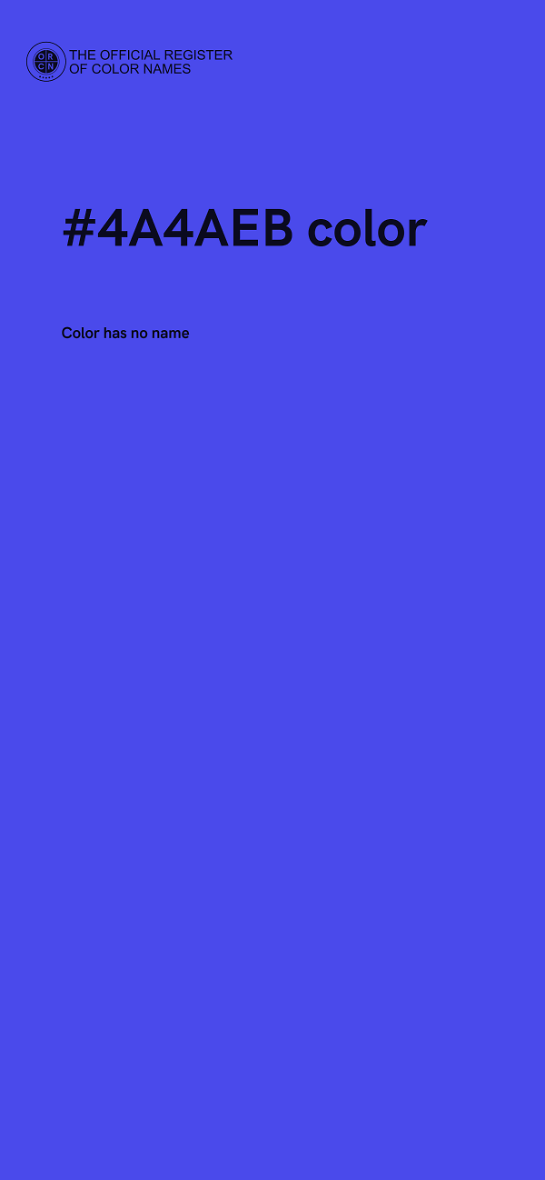 #4A4AEB color image