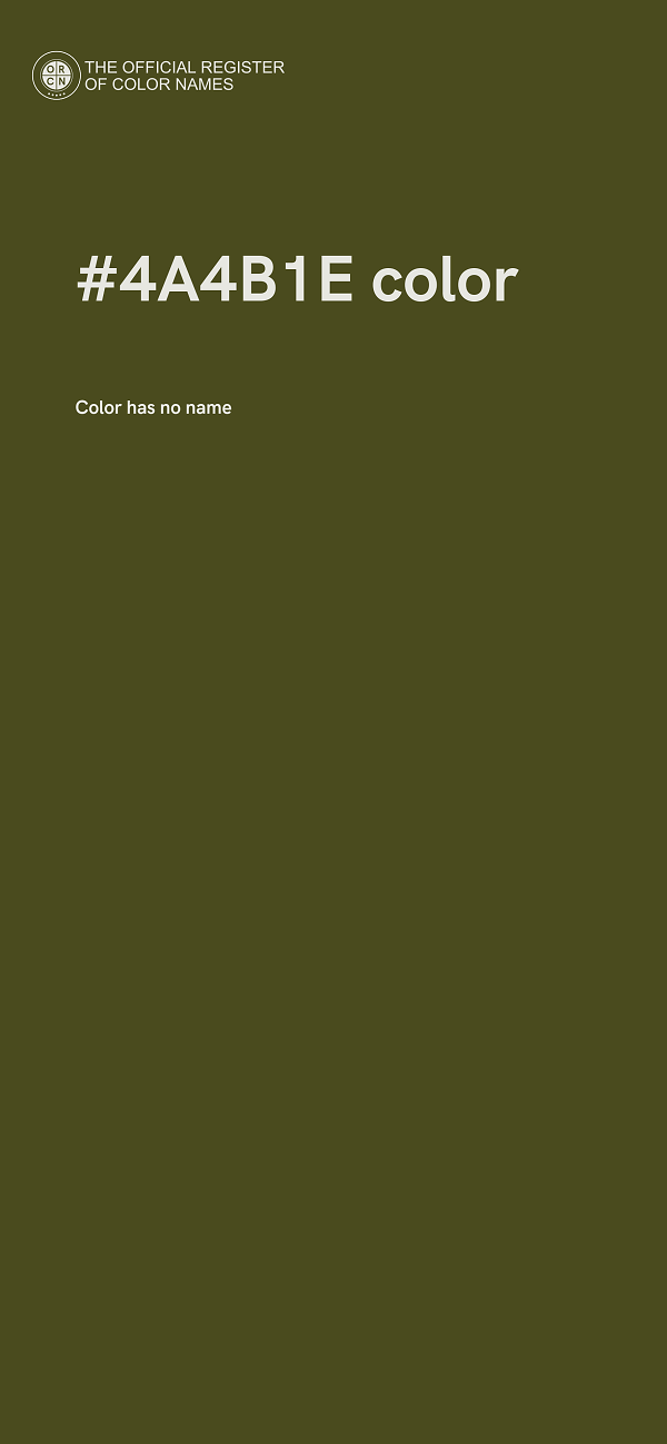 #4A4B1E color image