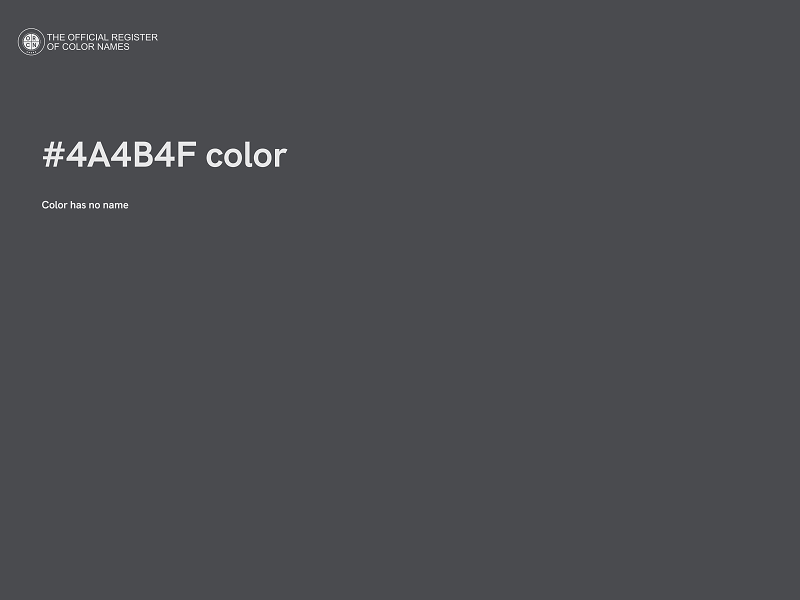 #4A4B4F color image