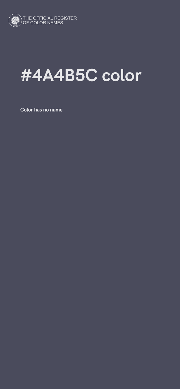 #4A4B5C color image