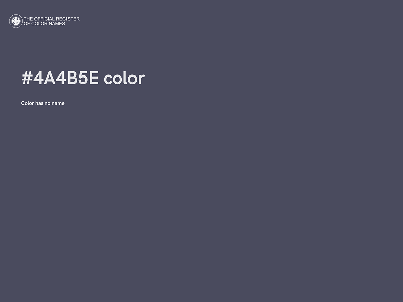 #4A4B5E color image