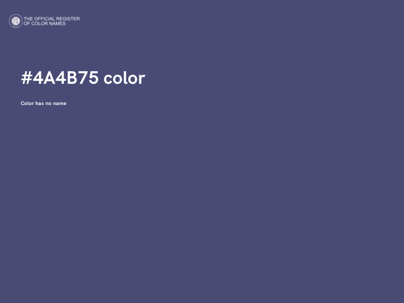 #4A4B75 color image