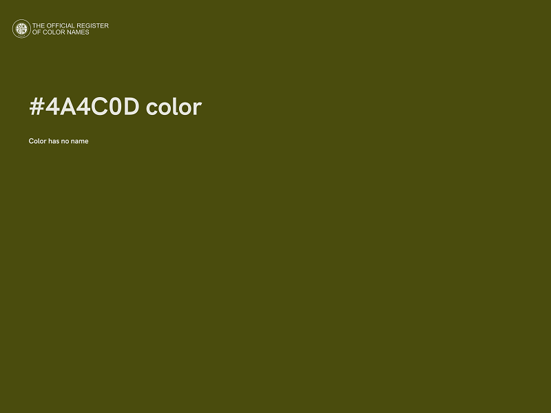 #4A4C0D color image