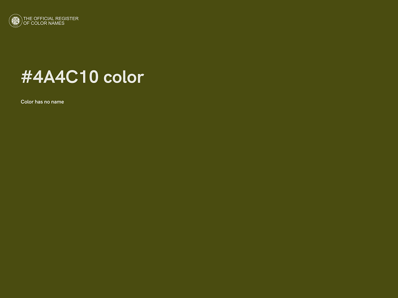 #4A4C10 color image